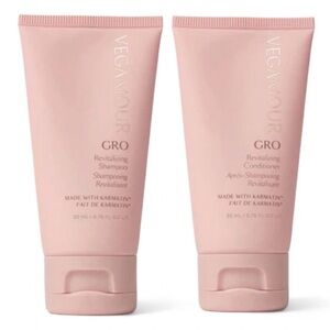 Vegamour GRO Revitalizing Shampoo & Conditioner 2 PC Travel Set 1 OZ/EACH
